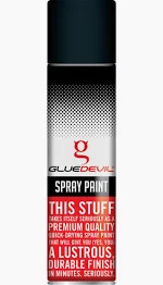 [GDSPNTBLKMATT  / GDSMB] GLUE DEVIL SPRAY PAINT MATT BLACK 