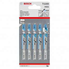 [2608631014] BOSCH JIGSAW BLADE T118B PK5
