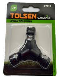 [TOL57113] GARDEN HOSE COUPLING 1/2 3WAY - TOLSEN