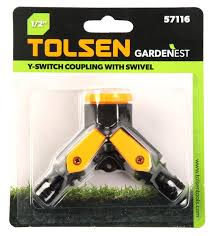 [TOL57116] GARDEN HOSE COUPLING Y-SWITCH & SWIVEL