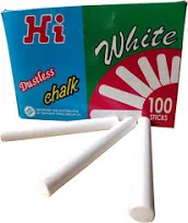 [CHALKWHT100] CHALK WHITE (100 P/BOX)