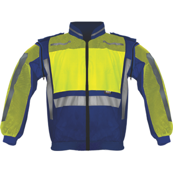 [BVH261XL] JACKET LIME/BLUE REFLECT XL