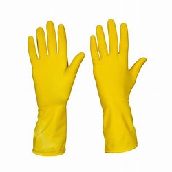 [VORYELM] GLOVE YELLOW HOUSEHOLD FLOCKED (M)