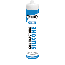 [056-71] ALCOLIN SILICONE WHITE 260ML (Mould Resistant)