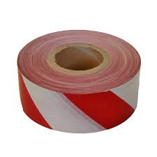 [BT-500] BARRIER TAPE RED AND WHITE 500M