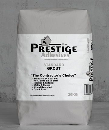 [FGVAR]  Prestige Light Grey Tile Grout 20kg