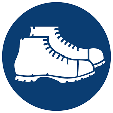 [MV7-ABS-SSS-1 90x190] Foot Protection Against Crushing Shall be Worn (190 x 190) sign