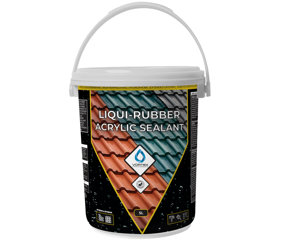 [VLRW005G] LIQUI-RUBBER ACRYLIC SEALANT GREEN 5L Vortex