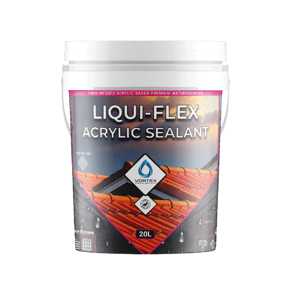 [VLFW020GR] LIQUI-FLEX ACRYLIC SEALANT 20L GREY Vortex