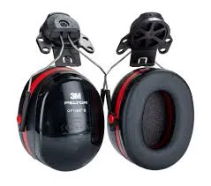 [H540P3E-413-SV] 3M PELTOR Optime III Ear Shells with Helmet, 33 dB, Black
