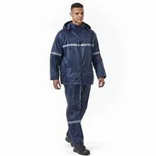 [SAF07775] DROMEX MAC RAIN SUIT NAVY BLUE (Small)